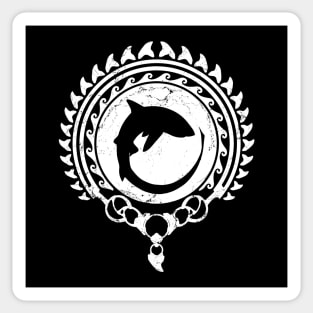 Thresher Shark Polynesian Design Sticker